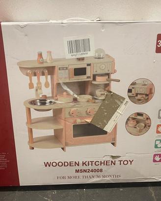Cucina giocattolo in legno NUOVA MAI USATA (3+)