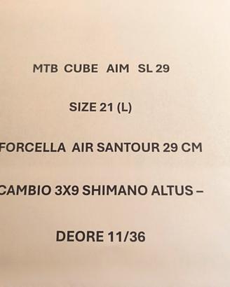 MTB CUBE 