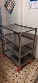 carrello in acciaio inox 