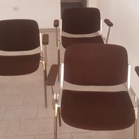 N.3 Poltrone  Anonima Castelli anni 70
