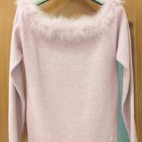 maglia Camomilla con pelliccia vera