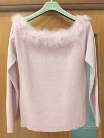 maglia Camomilla con pelliccia vera