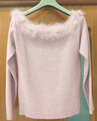 maglia Camomilla con pelliccia vera