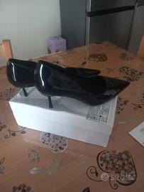 scarpe décolleté lucide nere