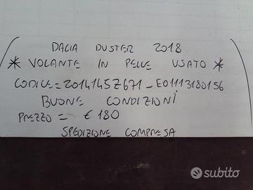 Volante in pelle dacia duster 2018