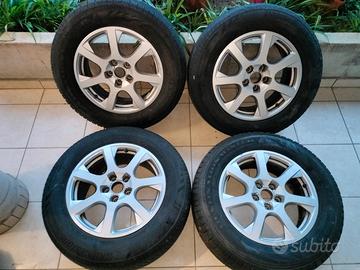 4 Cerchi Originali Audi da 17" con Gomme Usate