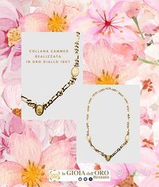 Collana cammeo oro giallo