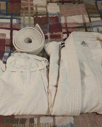 Judoghi adidas bianco 