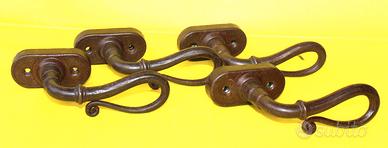 Set 4 Maniglie per anta - ferro battuto come nuove