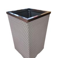 FIORIERA ACCIAIO E POLYRATTAN 36X36X60