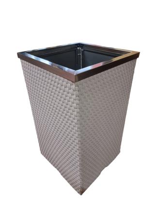 FIORIERA ACCIAIO E POLYRATTAN 36X36X60
