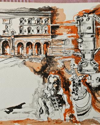 Tono Zancanaro litografia 87/260 33x23cm