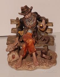 ceramica Bassano Vecchio su panca