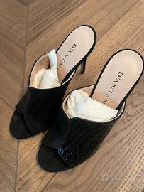 D’Antan - Mules open toe nere tacco 10