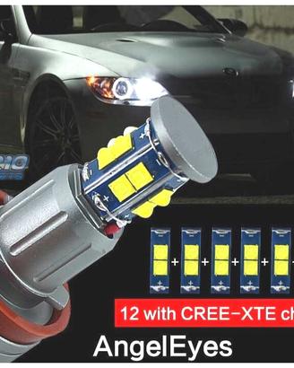 KIT LAMPADE OCCHI ANGEL LED 120W BMW E90 E92 X5 E7