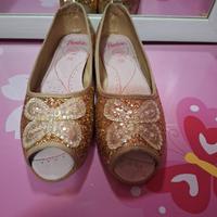 Scarpe da donna oro glitterate
