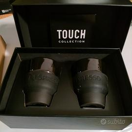 NESPRESSO  4  TAZZINE caffè TOUCH NERE  + BARISTA