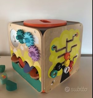 Maxi cubo montessori multi-attività Janod in legno