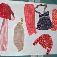 Lotto 7 vestitini vintage Barbie anni 70-80