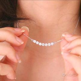 Collana girocollo strass donna