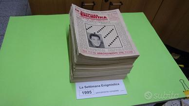 LA SETTIMANA ENIGMISTICA, anno 1995, parzialmente