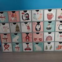 calendario d'avvento da riporre in 24 cassetti 