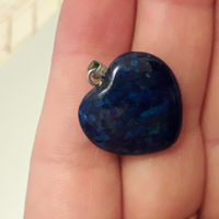 Ciondolo cuore blu