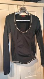 Maglia donna nera Prada Linea Rossa