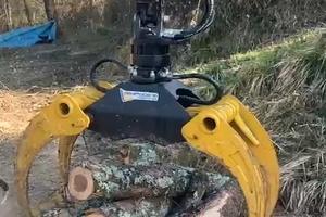 Pinza per legna apertura 100/130/150 cm