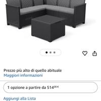 Set lounge da gardino Keter Emma - Angolare 5 posi