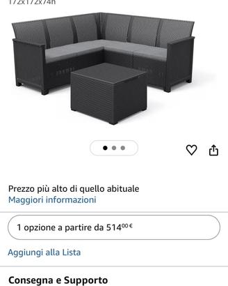 Set lounge da gardino Keter Emma - Angolare 5 posi