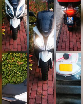 Scooter Kymko 300 X citing.