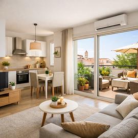 Noale centro - appartamento con grande terrazza