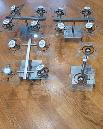 lampadari a 2 e 4 faretti