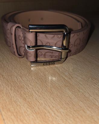 cintura guess donna rosa con logo