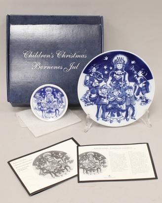 Royal Copenhagen Piatto di Natale Bambini 2002