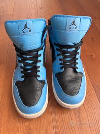 Air Jordan 1 Mid University Blue Black