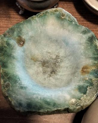 Portacenere fluorite verde