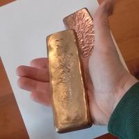 Lingotto di ottone fatto in casa