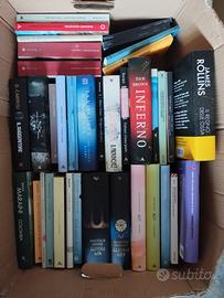 Lotto di 40 libri narrativa, gialli e thriller