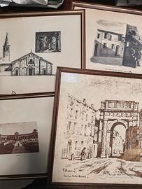 Quadretti con Antiche rappresentazioni di Lugo 