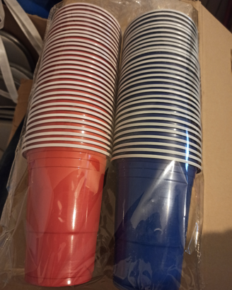 Bicchieri americani per Beer Pong