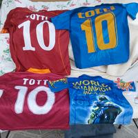 MAGLIETTE"TOTTI"E"VALENTINO ROSSI"10/6/2ANNI USATE