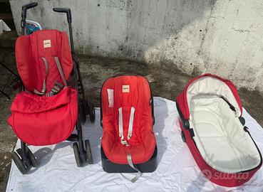 Trio Inglesina Rosso Completo – Passeggino + Ovett