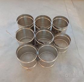 Tubi acciaio inox d 250 lunghezza cm 25