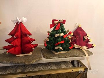 Alberelli di Natale in stoffa