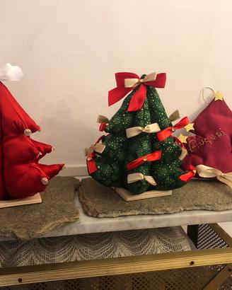 Alberelli di Natale in stoffa