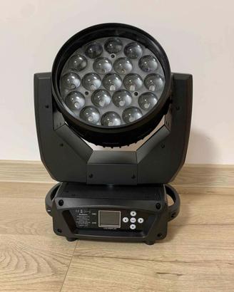 Testa mobile wash LED RGBW 19x15 Moving Head laser