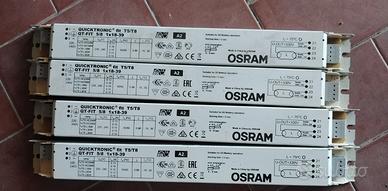 4 Reattori Elettronici Osram Quicktronic 2x18-39W