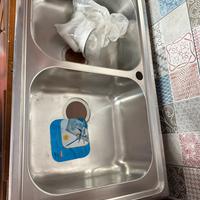 Lavello da cucina, doppia vasca , inox CM spa